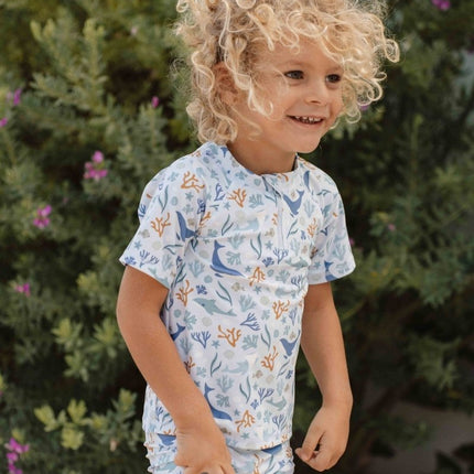 Little Dutch Zwemshirt Kind Korte Mouwen Ocean Dreams Blue koop je bij Babywinkel