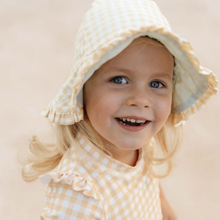 Little Dutch Zwemshirt Kind Korte Mouwen Sunshine Checks koop je bij Babywinkel