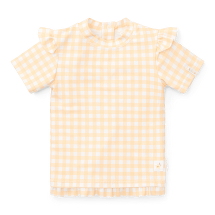 Little Dutch Zwemshirt Kind Korte Mouwen Sunshine Checks koop je bij Babywinkel