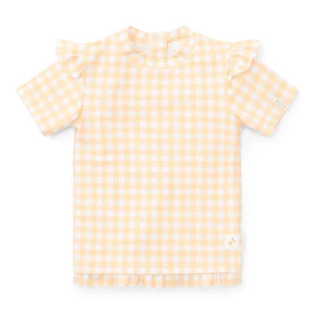 Little Dutch Zwemshirt Kind Korte Mouwen Sunshine Checks koop je bij Babywinkel