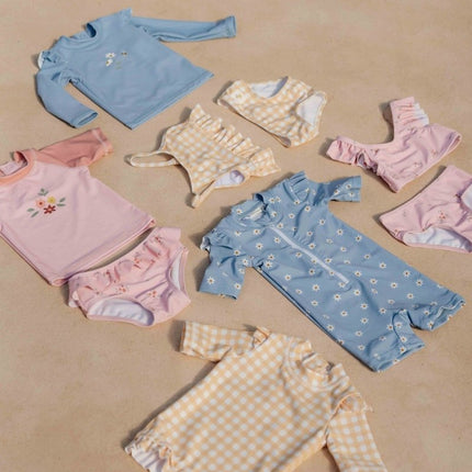 Little Dutch Zwemshirt Kind Korte Mouwen Sunshine Checks koop je bij Babywinkel
