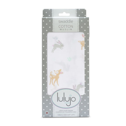 Lulujo Hydrofiele Doek Little Fawn Katoen 120x120cm koop je bij Babywinkel