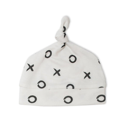 Lulujo Hydrofiele Doek Met Muts En Sticker Hugs & Kisses koop je bij Babywinkel
