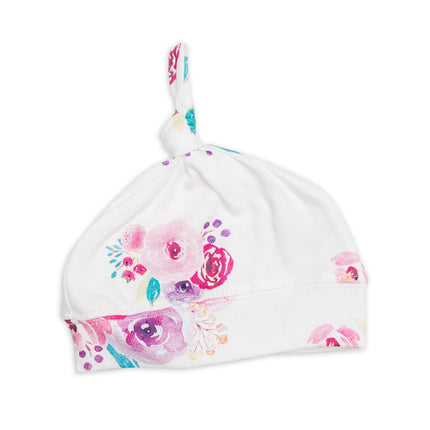 Lulujo Hydrofiele Doek Met Muts En Sticker Posies koop je bij Babywinkel