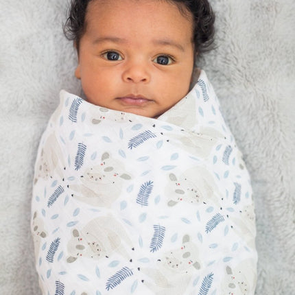 Lulujo Hydrofiele Doek Modern Koala Katoen 120x120cm koop je bij Babywinkel
