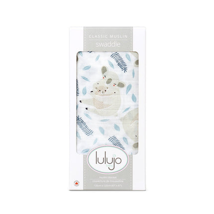 Lulujo Hydrofiele Doek Modern Koala Katoen 120x120cm koop je bij Babywinkel