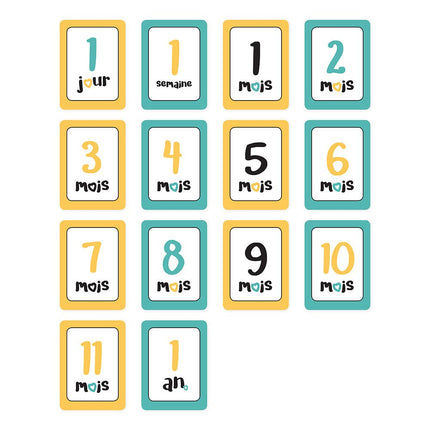 Lulujo Mijlpaalkaarten Mon Petit Coeur koop je bij Babywinkel