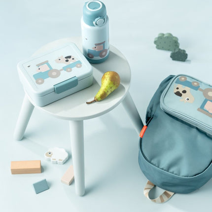 Done by Deer Lunchtrommel Blue Tiny Farm koop je bij Babywinkel