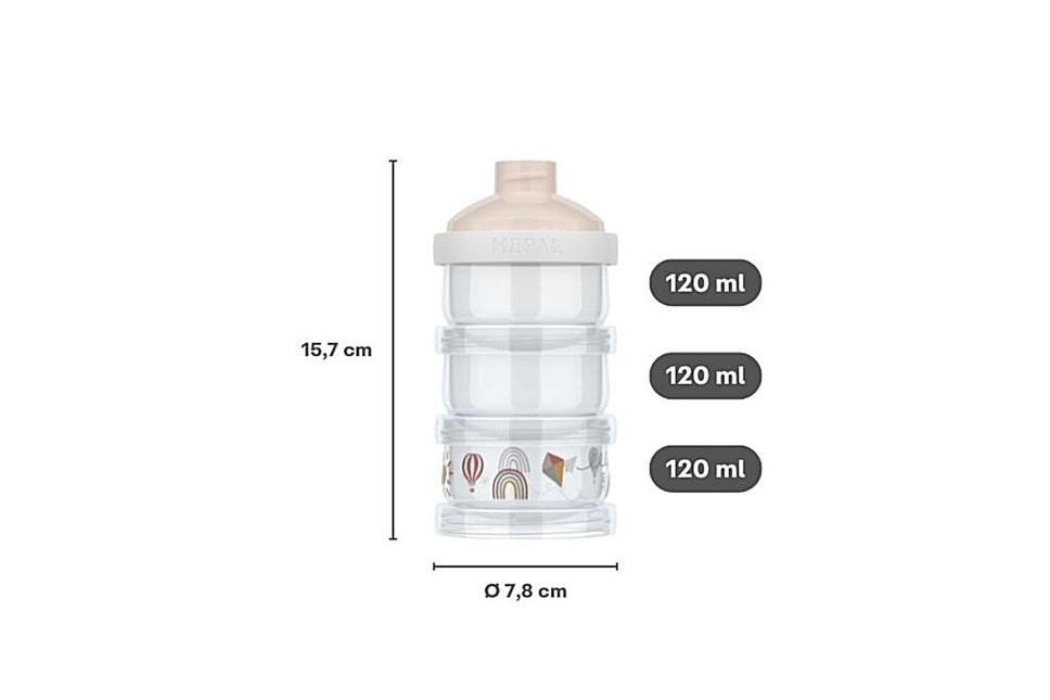 Mepal Melkpoedertoren Mio 3 Delig Fairy Green koop je bij Babywinkel