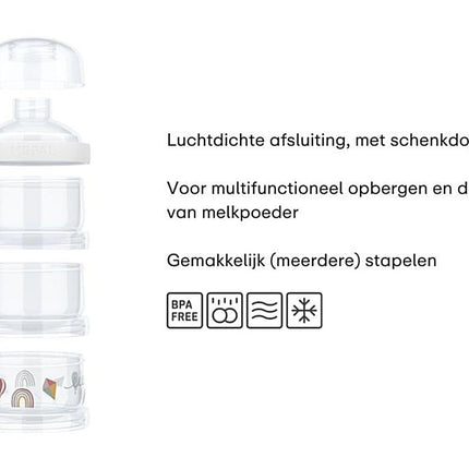 Mepal Melkpoedertoren Mio 3 Delig Fairy Green koop je bij Babywinkel