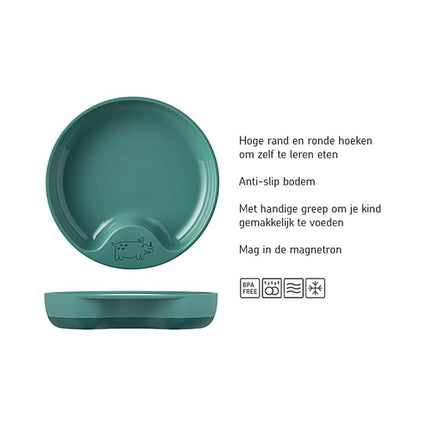 Mepal Babybord Mio Deep Turquoise koop je bij Babywinkel
