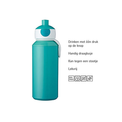 Mepal Drinkfles Pop - Up Campus Spiderman 400Ml koop je bij Babywinkel