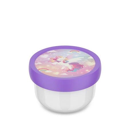 Mepal Fruitbox Campus Unicorn Glow Met Vork 300Ml koop je bij Babywinkel