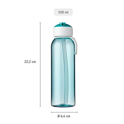 Mepal Waterfles Kind Flip - Up Campus 500ml Turquoise koop je bij Babywinkel