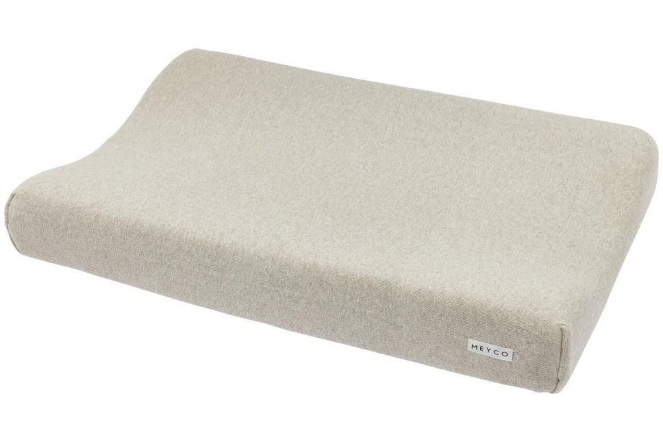 Meyco Aankleedkussenhoes Knit Basic Sand Melange koop je bij Babywinkel