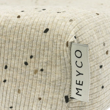 Meyco Aankleedkussenhoes Rib Mini Spot Sand Melange 50X70cm koop je bij Babywinkel