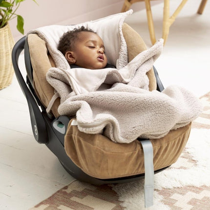 Meyco Baby Teddy Voetenzak Greige 40X82Cm koop je bij Babywinkel