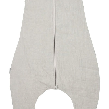 Meyco Baby Uni Baby Winter Slaapoverall Jumper Pre - Washed Hydrofiel Greige koop je bij Babywinkel