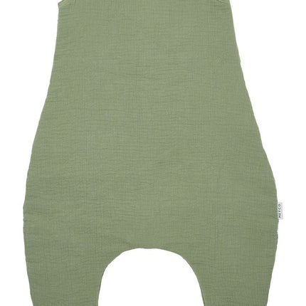 Meyco Baby Uni Baby Winter Slaapoverall Jumper Pre - Washed Hydrofiel Olive Green koop je bij Babywinkel