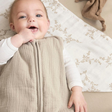 Meyco Baby Uni Winter Baby Slaapzak Pre - Washed Hydrofiel Sand koop je bij Babywinkel