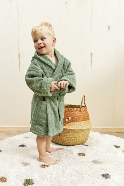 Meyco Badjas Basic Badstof Forest Green koop je bij Babywinkel