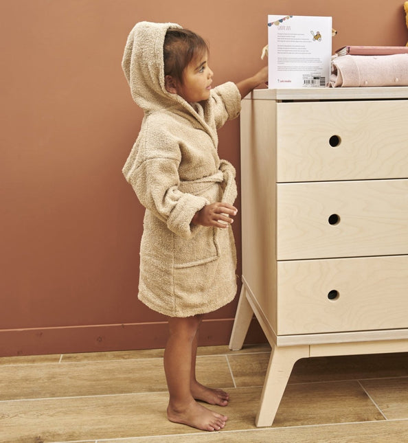 Meyco Badjas Basic Badstof Sand koop je bij Babywinkel