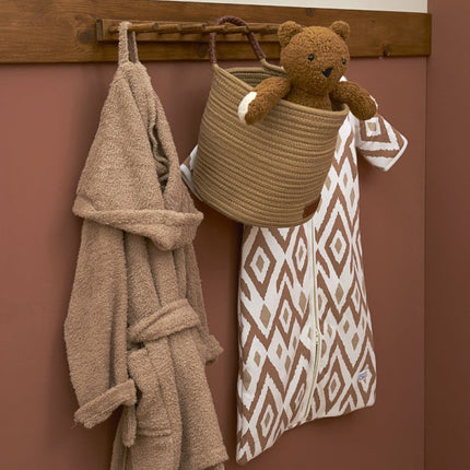Meyco Badjas Basic Badstof Toffee koop je bij Babywinkel