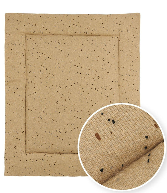 Meyco Boxkleed Rib Mini Spot Toffee Melange 80X100cm koop je bij Babywinkel