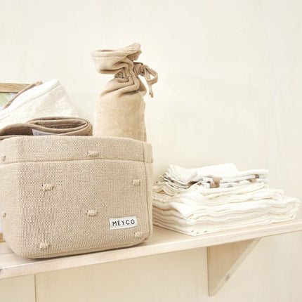 Meyco Commodemandje Medium Mini Knots Sand koop je bij Babywinkel