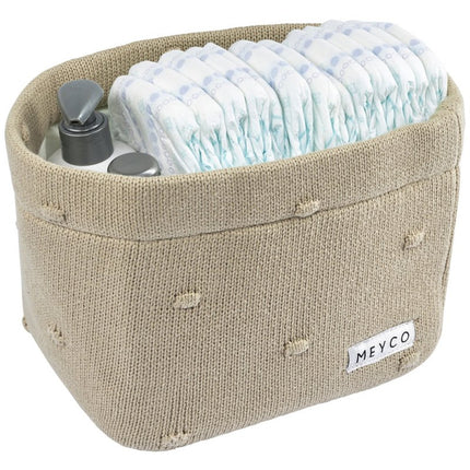 Meyco Commodemandje Medium Mini Knots Sand koop je bij Babywinkel