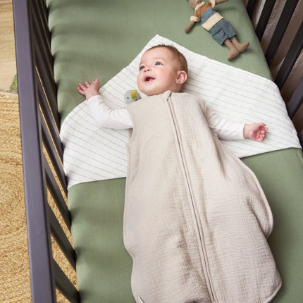 Meyco Hoeslaken 2St Olive Green 70X140X150cm koop je bij Babywinkel