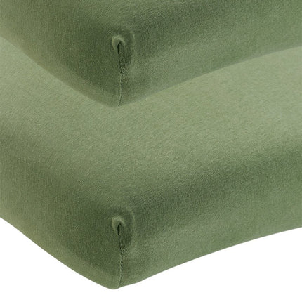 Meyco Hoeslaken 2St Olive Green 70X140X150cm koop je bij Babywinkel