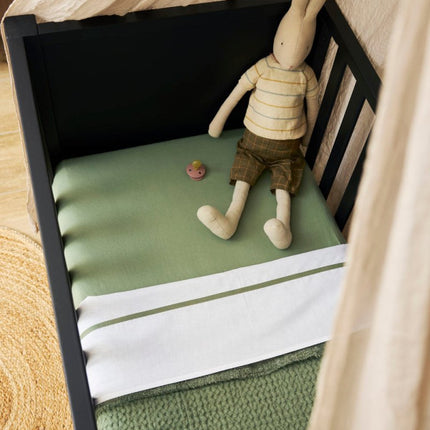 Meyco Hoeslaken 2St Olive Green 70X140X150cm koop je bij Babywinkel