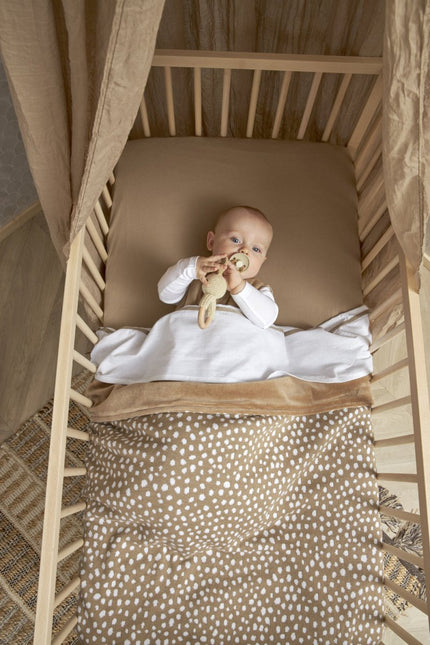 Meyco Hoeslaken Jersey 2St 50X90 Taupe koop je bij Babywinkel