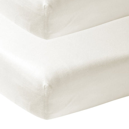 Meyco Hoeslaken Jersey 2St 70X140/150 Offwhite koop je bij Babywinkel