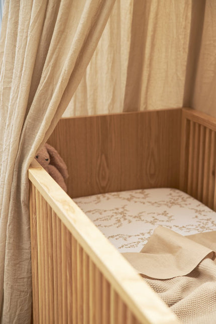 Meyco Hoeslaken Jersey 40X80/90 Branches Sand koop je bij Babywinkel