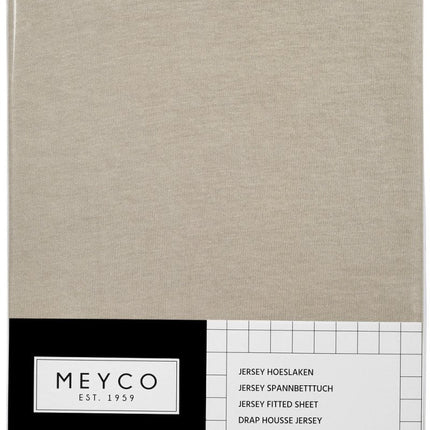 Meyco Hoeslaken Jersey Boxmatras 75X95cm Sand koop je bij Babywinkel