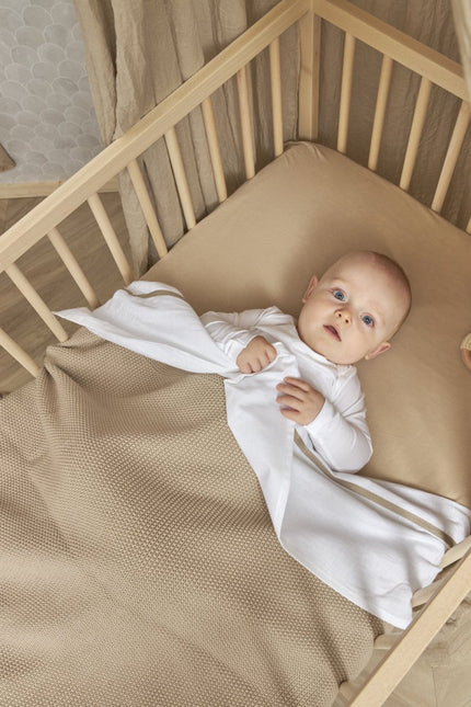 Meyco Hoeslaken Jersey Boxmatras 75X95cm Sand koop je bij Babywinkel