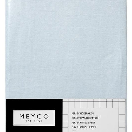 Meyco Hoeslaken Jersey Lichtblauw 70x140/150 cm koop je bij Babywinkel