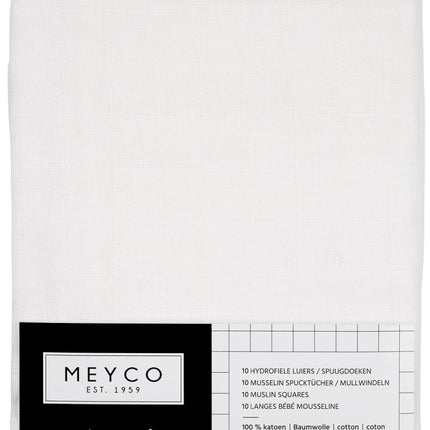 Meyco Hydrofiele Doek 10St Wit koop je bij Babywinkel