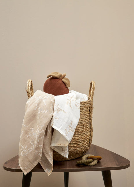 Meyco Hydrofiele Doek Hydrofiel Set 9St Branches Sand koop je bij Babywinkel