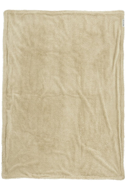 Meyco Ledikantdeken Teddy Mini Knots Sand koop je bij Babywinkel