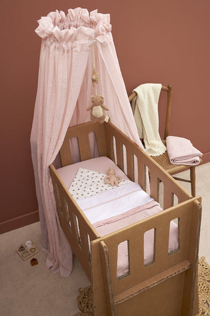 Meyco Ledikantlaken Bies Soft Pink koop je bij Babywinkel