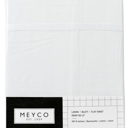 Meyco Ledikantlaken Bies Wit koop je bij Babywinkel