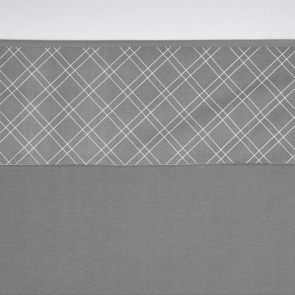 Meyco Ledikantlaken Double Diamond Grey koop je bij Babywinkel