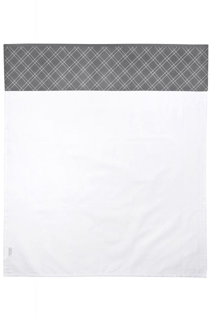 Meyco Ledikantlaken Double Diamond Grey koop je bij Babywinkel