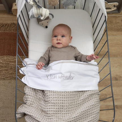 Meyco Ledikantlaken Klein Wonder Greige 100X150cm koop je bij Babywinkel