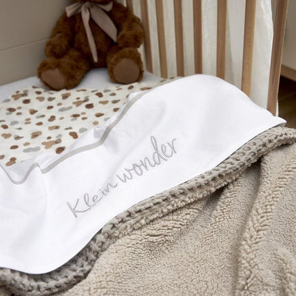 Meyco Ledikantlaken Klein Wonder Greige 100X150cm koop je bij Babywinkel