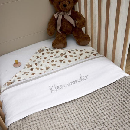 Meyco Ledikantlaken Klein Wonder Greige 100X150cm koop je bij Babywinkel