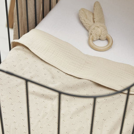 Meyco Ledikantlaken Soft Sand 100X150cm koop je bij Babywinkel